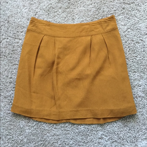 π₯π₯HOST PICπ₯π₯Forever 21 Mustard Mini Skirt - Picture 3 of 8